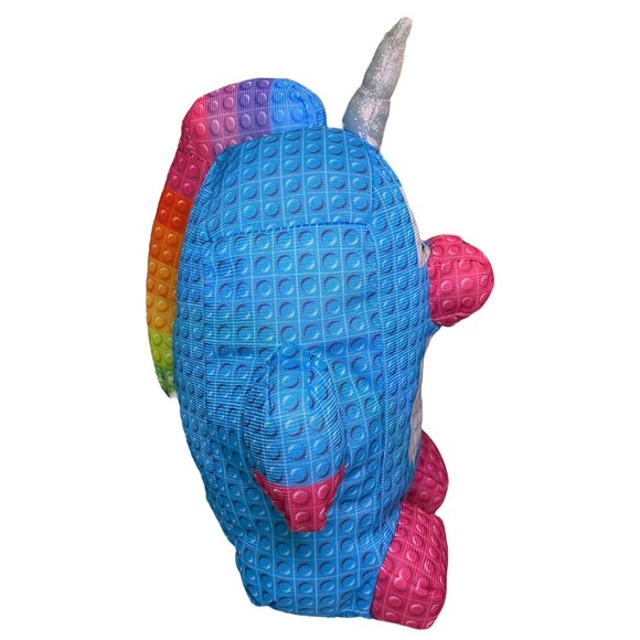 Nanco Plush Unicorn Plush Building Blocks Pattern Stuffed Animal 10” - Picture 5 of 11